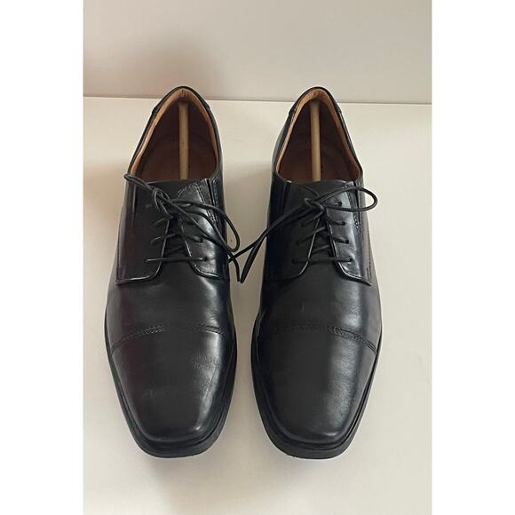 Clarks Tilden Cap Men’s Oxford Black Leather Suze 11.5 Wide main image 11